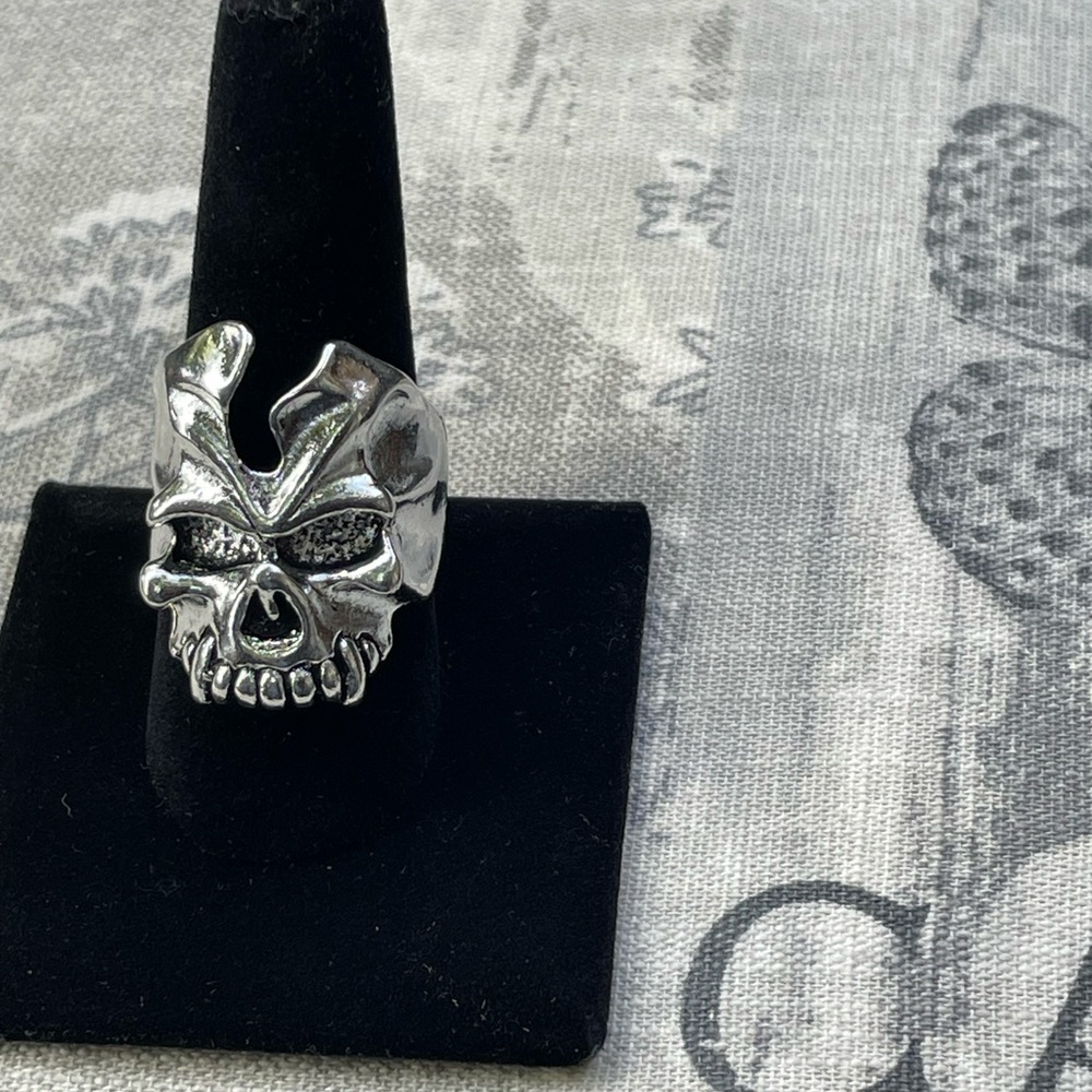 🔥skull head ring